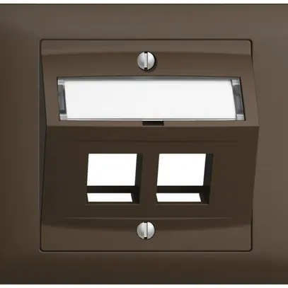 EB-Montageset EDIZIOdue BKE, mit Schrägauslasshaube 2×Keystone coffee 