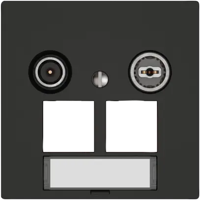 Prise multimédia TV-R EDIZIO.liv SNAPFIX® EASYNET p.2×RJ45 S-One 15dB no 