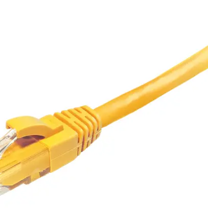 Cavo patch RJ45 Dätwyler 602 4P cat.6 U/UTP AWG24 FR/LSZH giallo 10m 