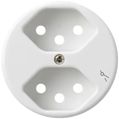 Disco frontale 2×tipo 13/1 bianco basico con protezione bambini 