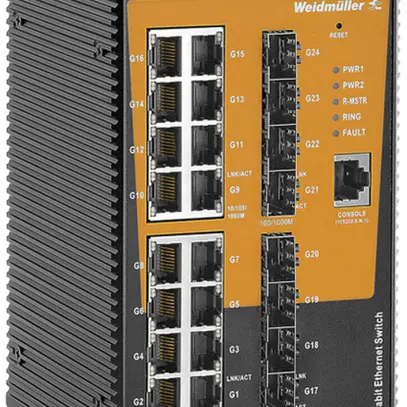 Switch WM IE-SW-AL24M-16GT-8GESFP, 16×RJ45 GbE+8×SFP GbE managed 