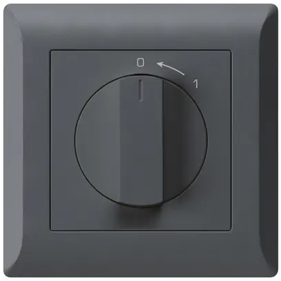 Contatto rotativo INC 0<1/1L antracite kallysto.line con manopola 