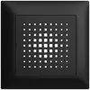 UP-Frontset EDIZIOdue schwarz 88×88mm zu Gong 3070 