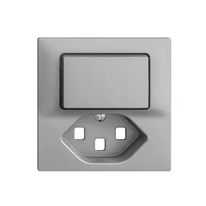 Kit frontal EDIZIOdue silver 60×60mm T23 