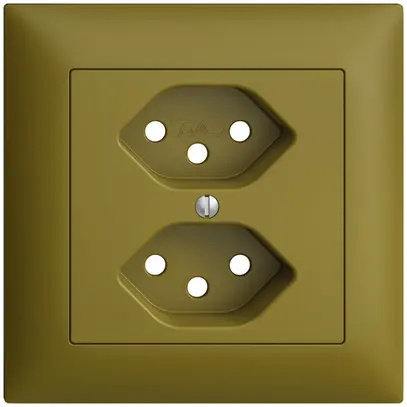 Kit frontal EDIZIOdue olive 88×88mm 2×T13 