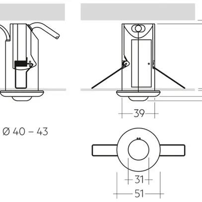 Lampada d'emergenza LED INS Tridonic EM R2A PRO NM 132 2W B, nero 