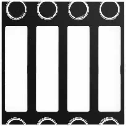 Plaque frontale pour module de fermeture Urmet Alpha, IP55, noir 