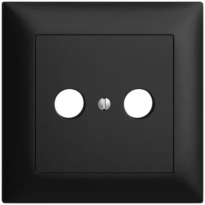 UP-Frontset EDIZIOdue schwarz 88×88mm 