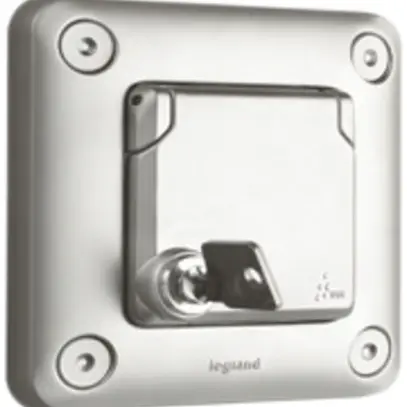 Presa INC Soliroc FR cro. con coperchio chiud. 