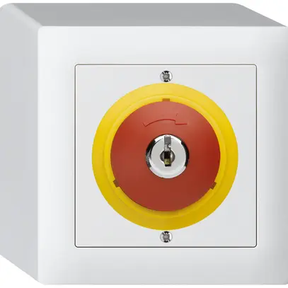 Contatto rota.c.chiave AP kallysto ARRESTO DI EMERGENZA bianco 