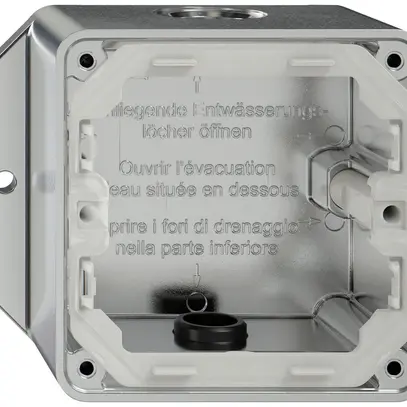 Boîtier AP ELEMENT SNAPFIX® 111×93×54mm 2×M20 alu 