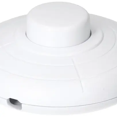 Interruttore a pedale MAX HAURI 230V 2A 1L Ø70×30mm weiss 