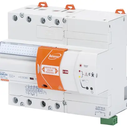 Fehlerstromschutzschalter GEWISS, Selbsttest, 4-polig 40A 30mA Typ A 