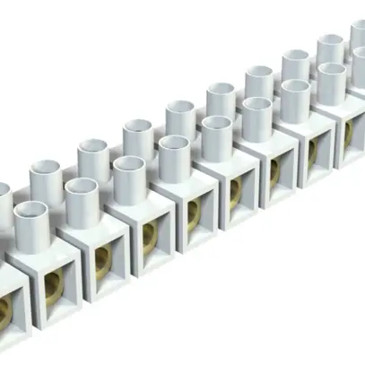 Barrette de bornes Bettermann 12P 25mm² 750V blanc 
