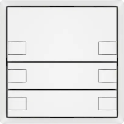 Poussoir KNX RGB EDIZIO.liv SNAPFIX® capteur temp.s.LED 3× comm.2T bc 