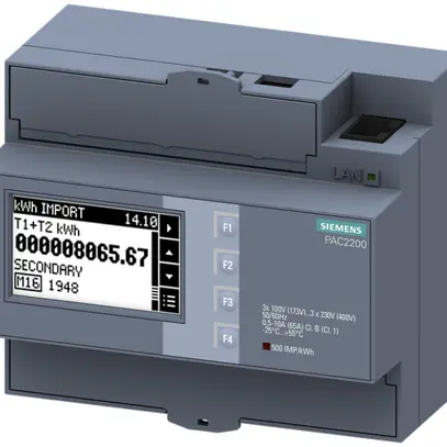 Misuratore di energia Siemens SENTRON PAC2200 65A ModbusTCP MID a vite 