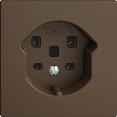 Prise ENC EDIZIOdue T25 16A coffee, bornes à vis 