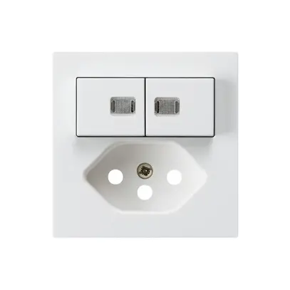 Kit front. kallysto 60×60 blanc avec 2 lentilles pour combinaison S1/T13 