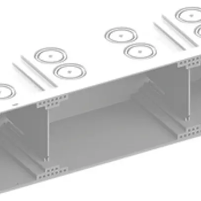 UP-Einlasskasten AGRO Gr.I 1×4/4×1 weiss mit Trennwand halogenfrei 