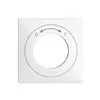 Frontset EDIZIOdue 0<->1 weiss 60×60mm für Schwenktaster 