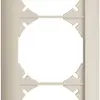Cadre de recouvrement EDIZIOdue 1×3 crema 