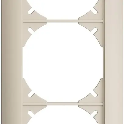 Telaio di copertura EDIZIOdue 1×3 crema 