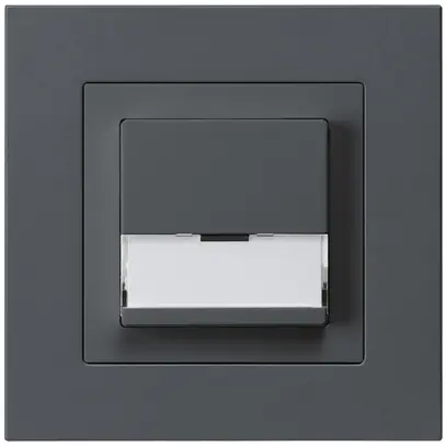Poussoir de sonnerie ENC avec porte-étiquette A/1L kallysto.pro anthracite 