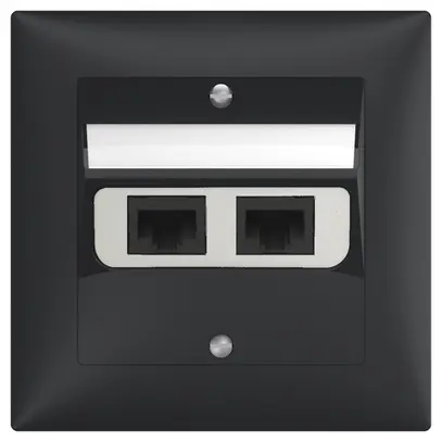 Boîte de raccordement ENC SIDUS 2×RJ45 anthracite 