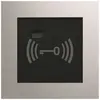 Module lecteur pour transpondeur Hager elcom.modesta pour interphone, acier fin 