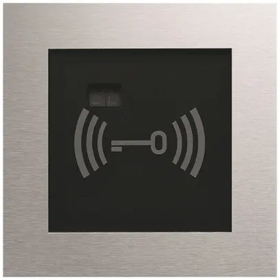 Modulo lettore transponder Hager elcom.modesta per citofono, acciaio pregiato 