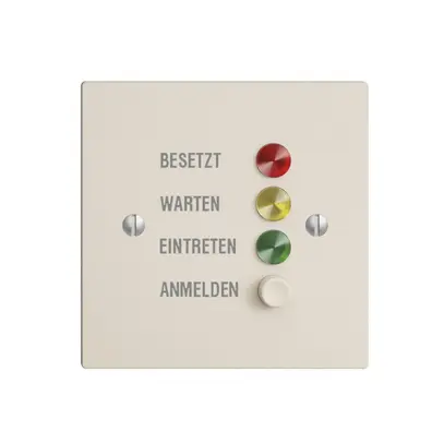 Türstation für Rufleuchte crema deutsch, EDIZIOdue 