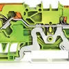 Schutzleiterklemme WAGO TOPJOB-S 2.5mm² 2L grün/gelb Serie 2102 