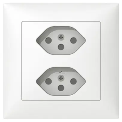 Presa INC Sidus B 2×T13S bianco 