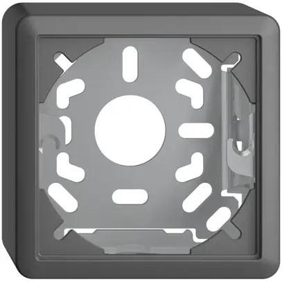 Cappa con piastra di base 39mm EDIZIOdue grigio scuro 