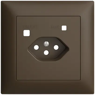 Kit frontale EDIZIOdue per presa FI FMI, T13, coffee 