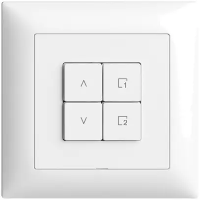 Station secondaire ENC 1K/4T pour interrupteur stores scène Edue Wiser blanc 