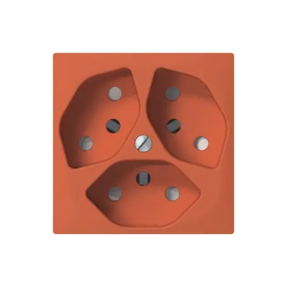 Presa ENC SIDUS 3×T13 arancione 