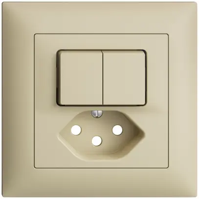 Kit frontale EDIZIOdue vanille 88×88mm T13 