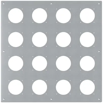 Placca d.montaggio INC robusto 4×4 alluminio, natura 