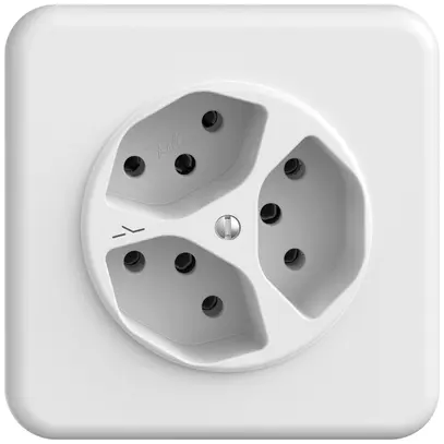 Kit di montaggio INC STANDARDdue SNAPFIX® per presa 3×T13 separata bi 