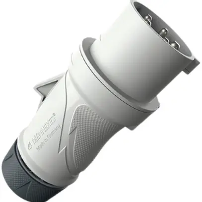 Spina mobile CEE PowerTOPXtra R 16A IP54 5P 1h 500V Ø68×163mm grigio 