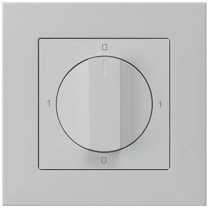 UP-Drehschalter kallysto.pro 0/1L hellgrau mit Drehgriff 