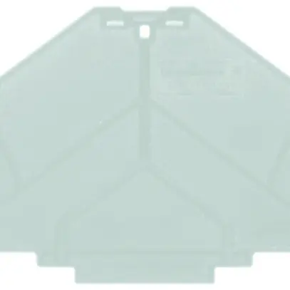 Plaque de fermeture Weidmüller PAP PRV/PPV8 120×3mm gris 