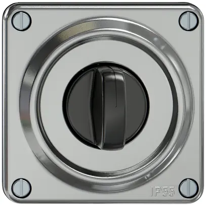 Partie supérieure ELEMENT SNAPFIX® p.interrupteur rotatif a.manette rotative alu 