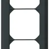 Telaio di copertura INC kallysto.line 3×1 nero 92×212mm 