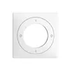 Kit frontale EDIZIOdue 0-1-0-1 60×60mm bianco per interruttore a chiave 