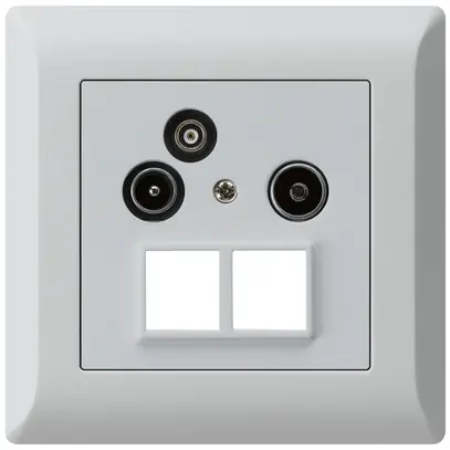 Presa antenna INC R/TV/dati HMS kallysto.line 19dB grigio chiaro 