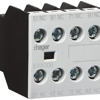 Contatto ausiliari Hager 4R per EV007…EV038, EVN022…EVN045,  EVL014…027, EVR004 