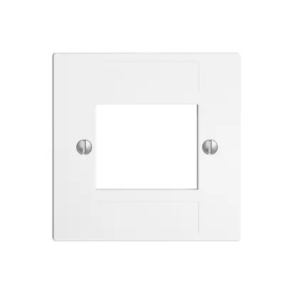 Plaque frontale 4×RJ45 ITplus EDIZIOdue blanc 