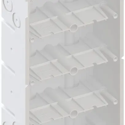 Boîte pour paroi creuse AGRO 4×2 850°C avec pattes, M20/25, blanc 